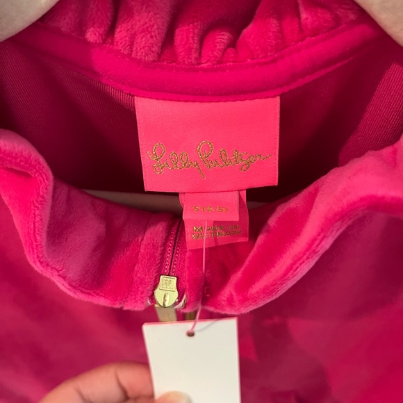 Lilly Pulitzer Pink Half-Zip Sweatshirt - Picture 2 of 4